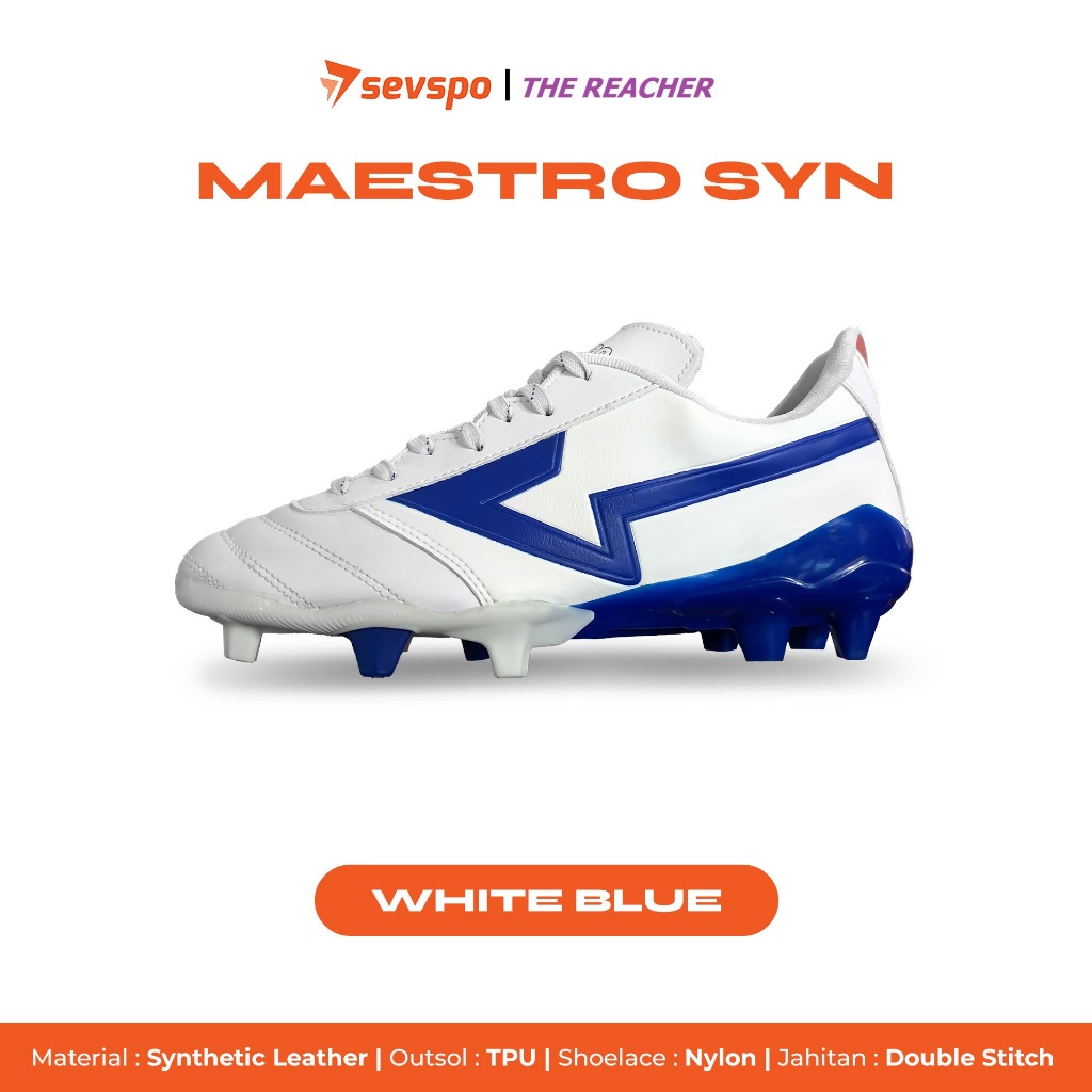 Jual Sevspo Maestro Syn - White Blue | Shopee Indonesia