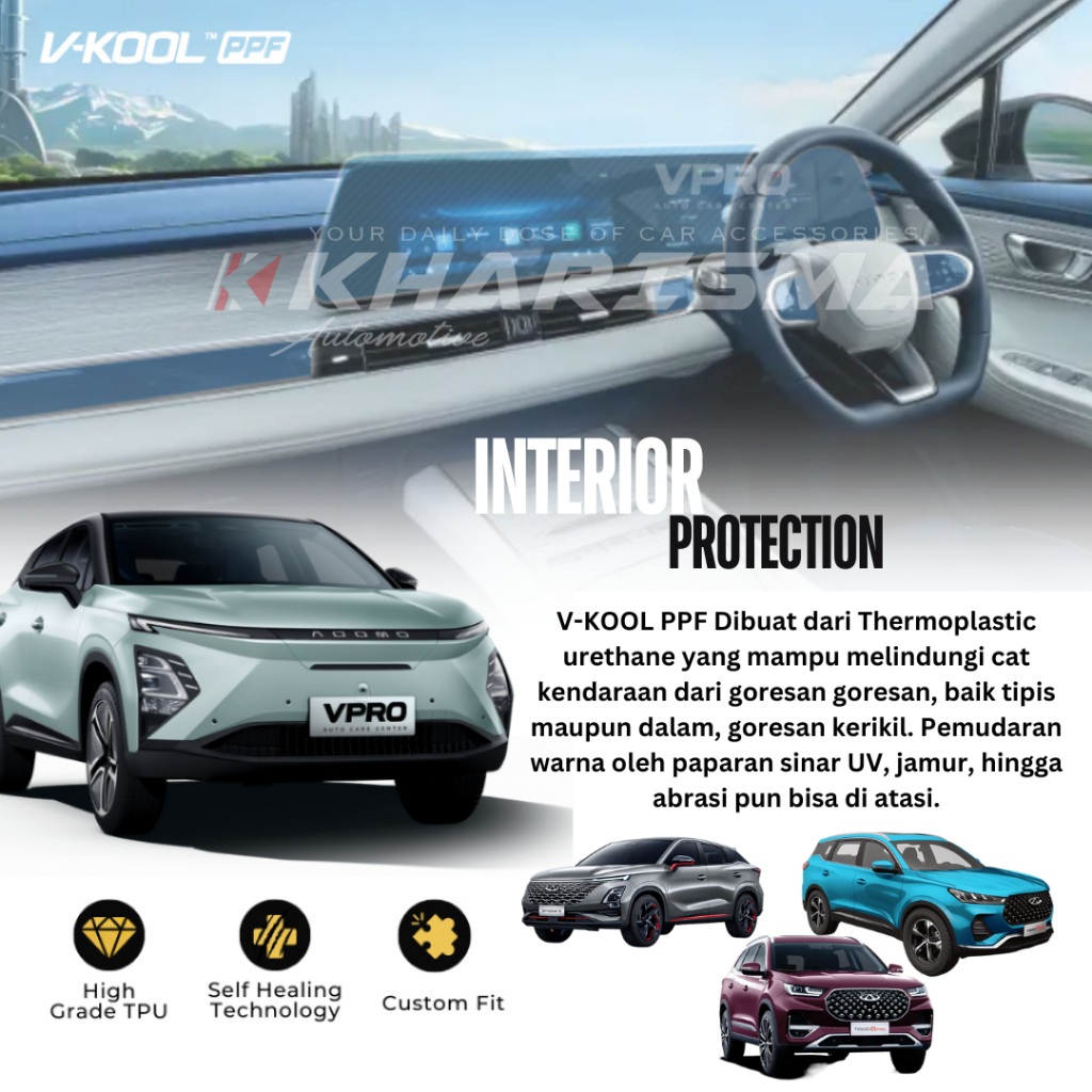 Jual V-KOOL PPF Interior Protector CHERY OMODA 5 | OMODA 5 EV | TIGGO 7 ...