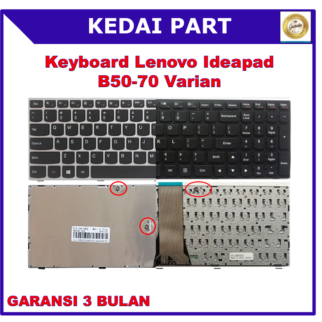Jual Keyboard Lenovo Ideapad B50-70 305-15iby 305-15ihw 500-15acz 500 ...