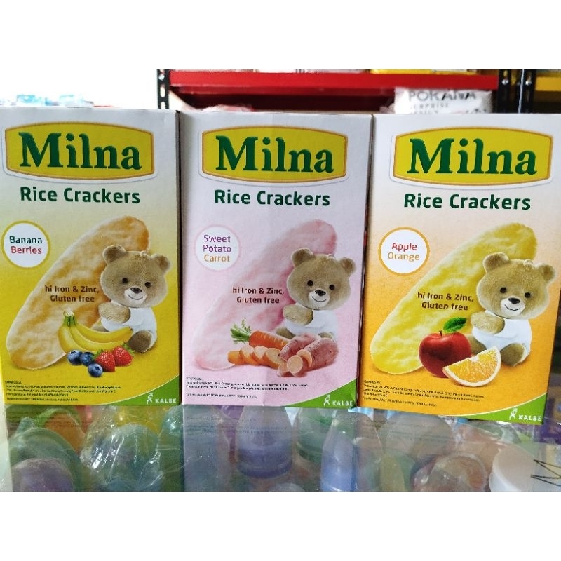 Jual MILNA RICE CRACKERS | CEMILAN BAYI | Shopee Indonesia