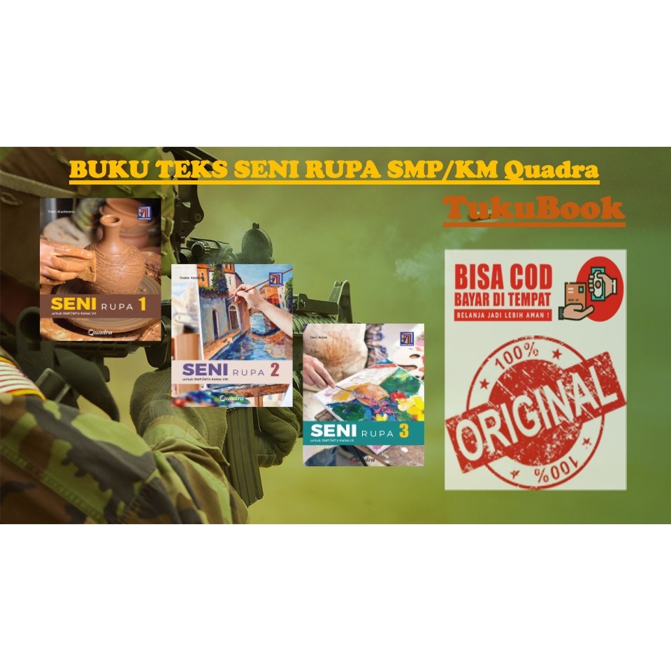 Jual SENI RUPA SMP KURIKULUM MERDEKA | Penerbit Quadra | Shopee Indonesia