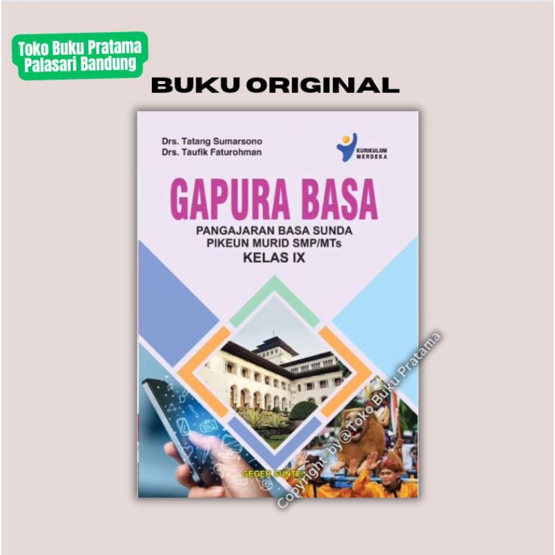 Jual Buku Gapura Basa Sunda Kelas 9 Smp Kurikulum Merdeka Ori