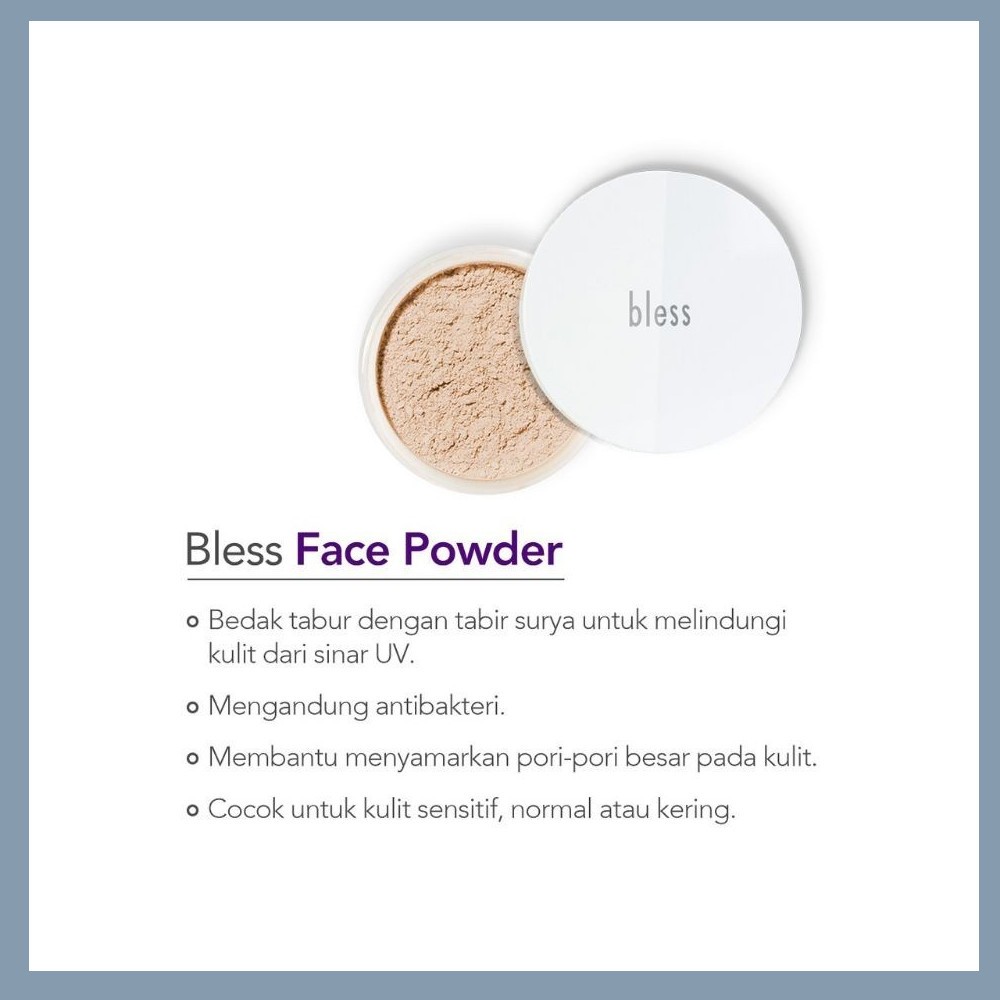 Jual Bless Face Powder Normal To Dry Box Bedak Tabur Wajah Tempat ...