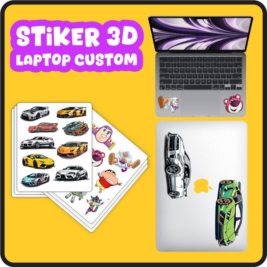 Jual STIKER 3D CUSTOM LAPTOP KOMPUTER | Shopee Indonesia