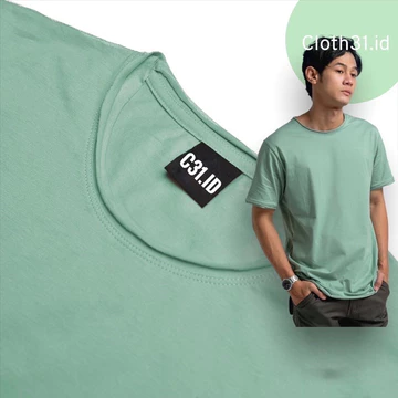 Kaos Unfinished Distro Kaos Polos Lengan Pendek Bahan Cotton Streetch Combed