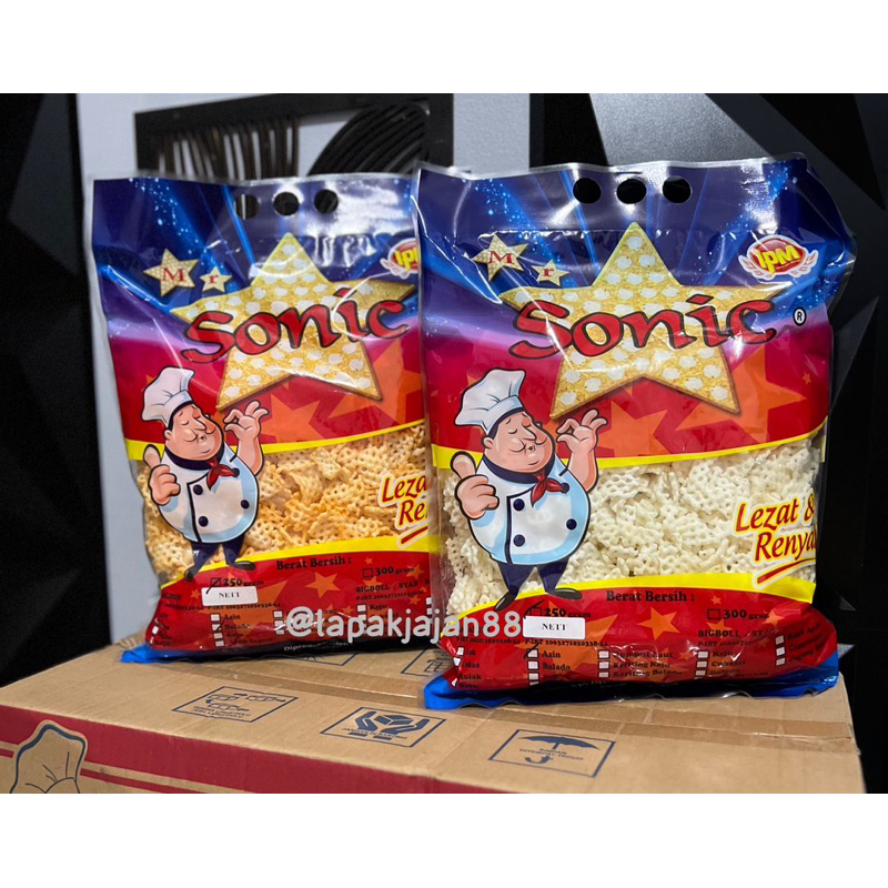 Jual SNACK MR.SONIC NETT JARING TARO RASA BALADO / ASIN / KEJU / RUMPUT ...