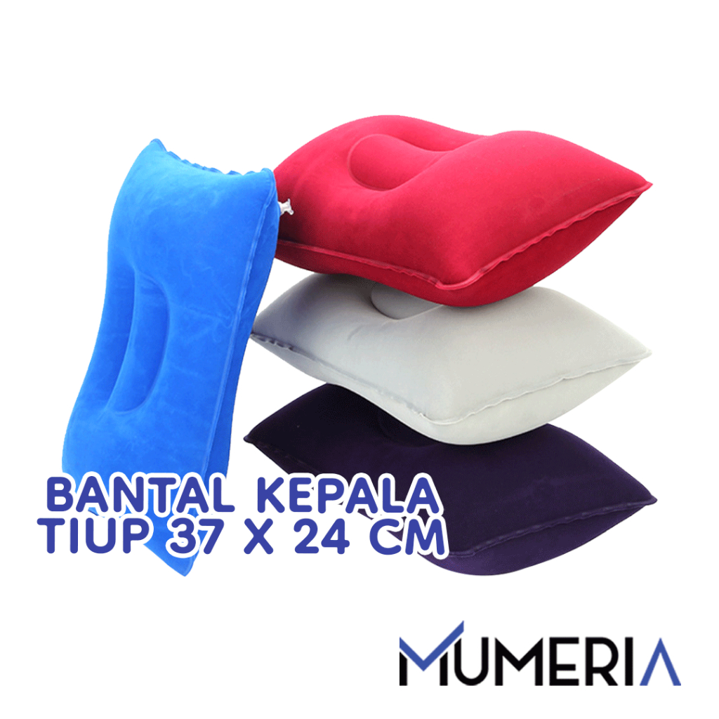 Jual Bantal Angin Tiup PVC 37 x 24 CM Penahan Kepala Leher Indoor ...