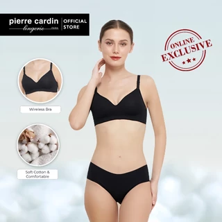[BEST SELLER] Pierre Cardin Bra & Panty Set Natural Cotton Tanpa Kawat 607-60003B