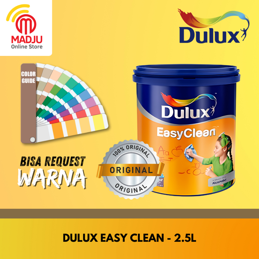 Jual Dulux Easy Clean Anti Viral Cat Tembok Dalam Ruangan Cat Tembok Interior Best Seller 25l 3677