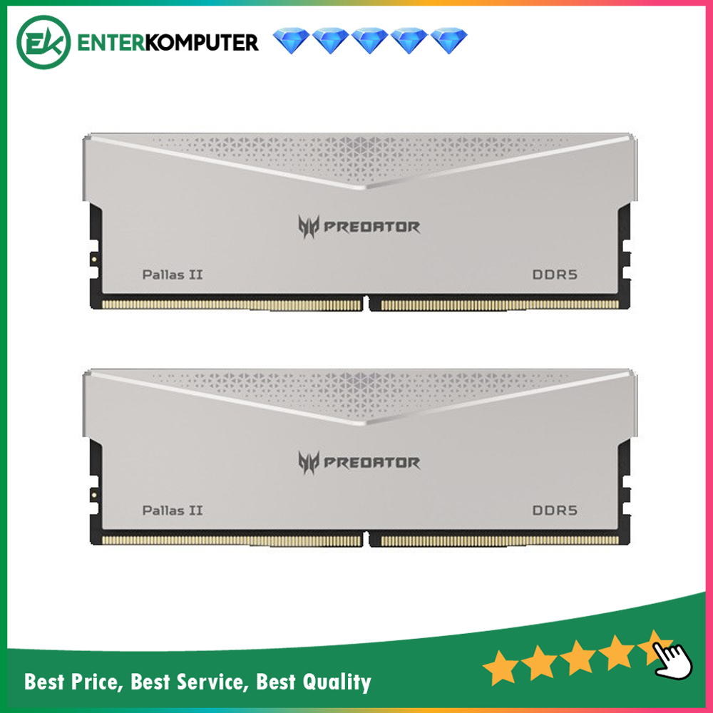 Jual Acer Predator Pallas II Silver DDR5 PC48000 6000MHz 32GB