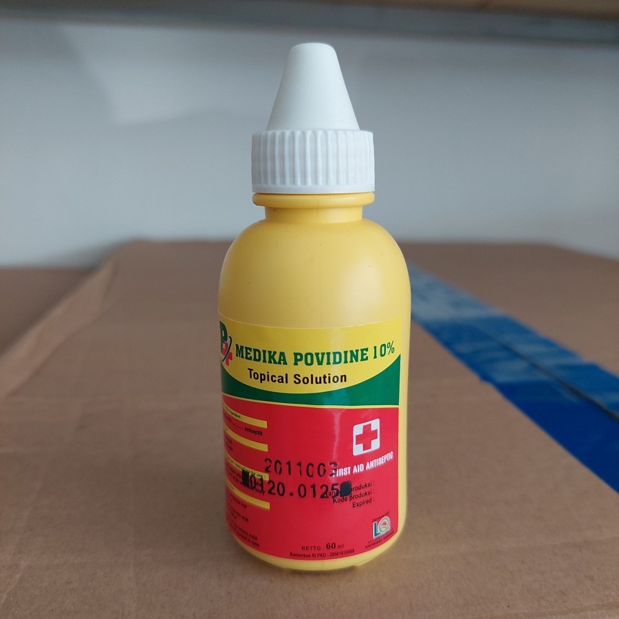 Jual Povidone iodine 60 Ml obat luka Medika povidone 10% topical ...