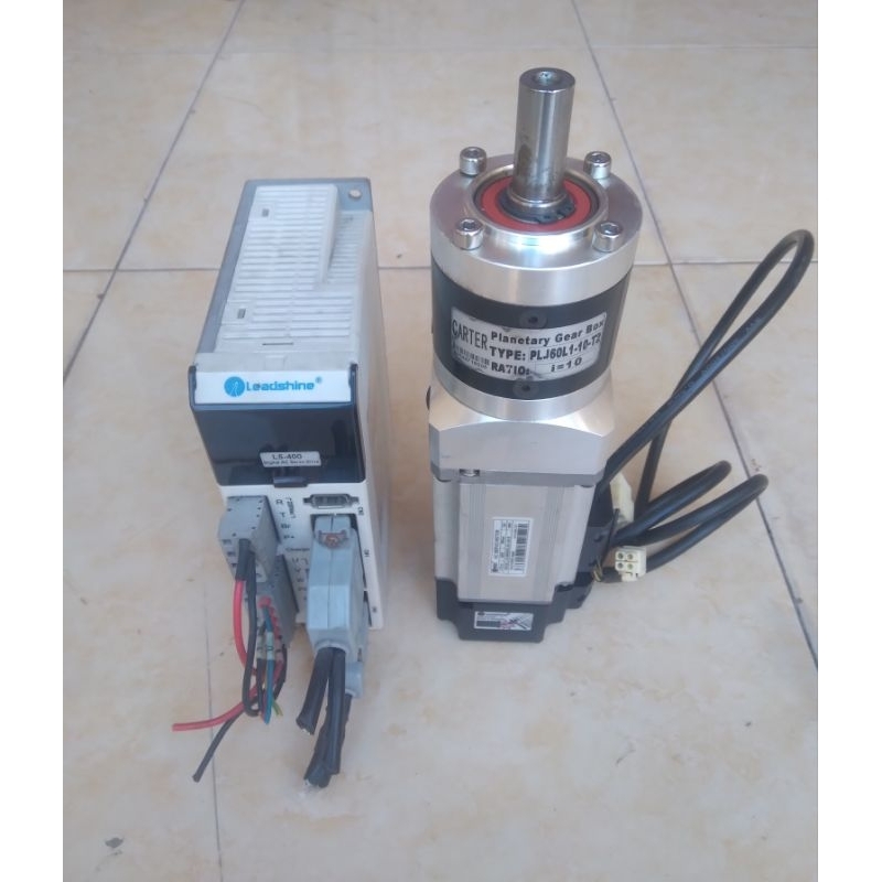 Jual Ac Servo Motor Leadshine 400W +Gear+Driver Model L5-400 400W ...