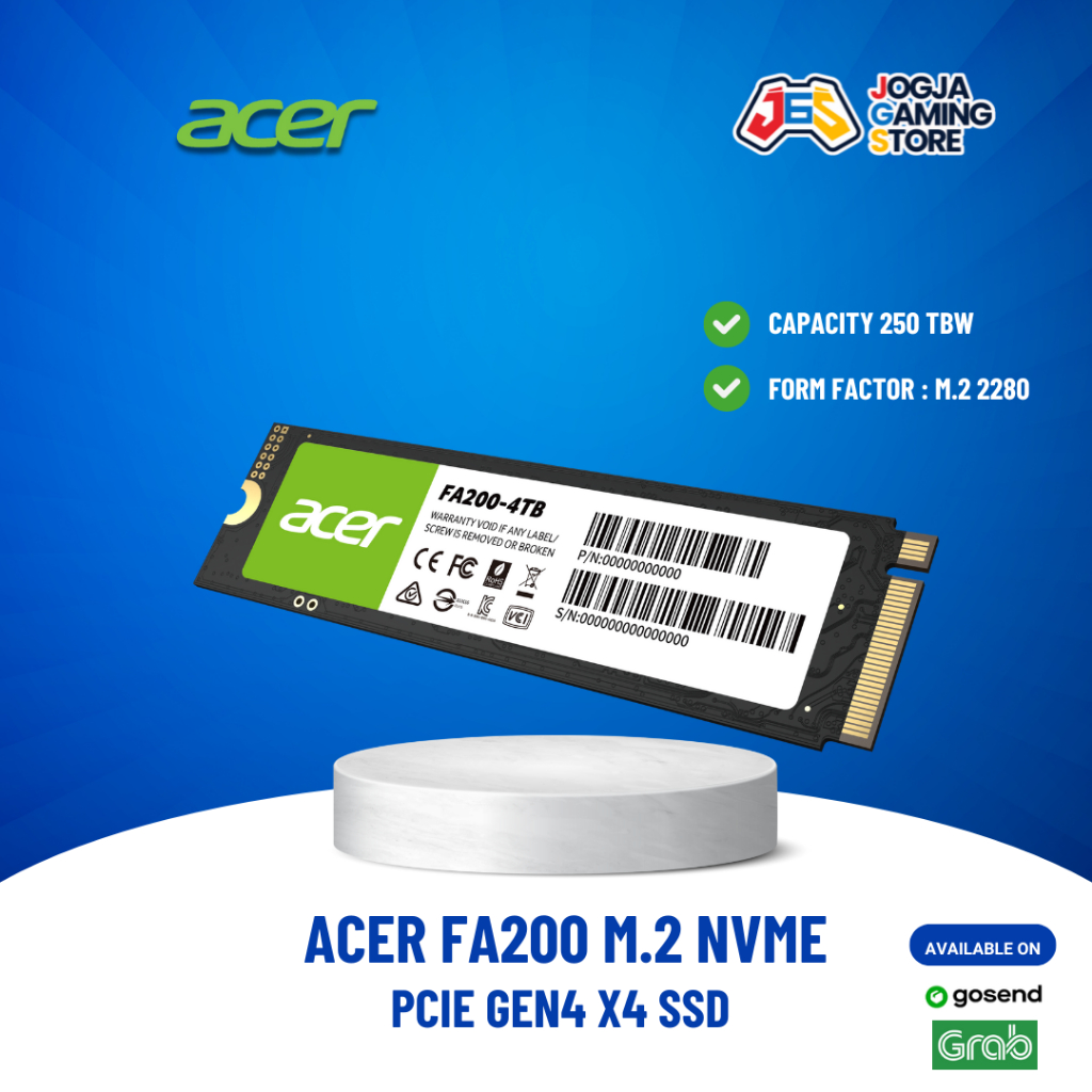 Jual ACER FA200 M.2 NVMe PCIe Gen4 x4 SSD - 500GB | Shopee Indonesia