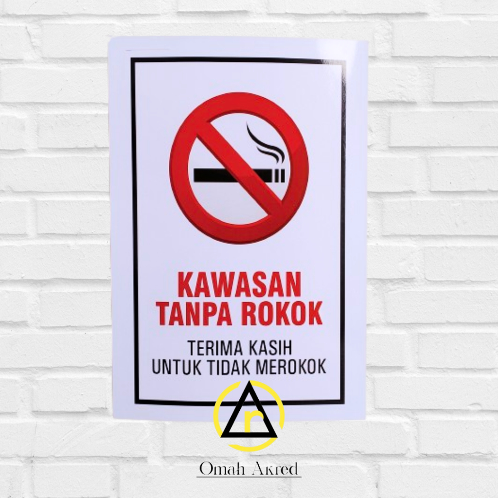 Jual Poster Kawasan Tanpa Rokok - No Smoking Area - KTR - Terima Kasih ...