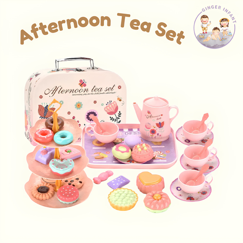 Jual Pink Afternoon Tea set mainan tea set anak | Shopee Indonesia