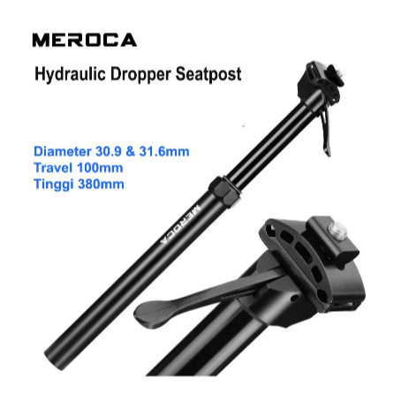 Jual Meroca Dropper Seatpost Hidrolik Sepeda Model Tuas Manual Travel ...