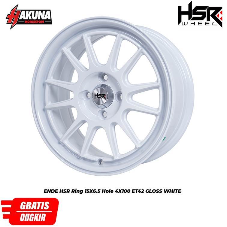 Jual VELG RACING LOOK R15 HSR ENDE WHITE COCOK UNTUK MOBIL BRIO,JAZZ ...