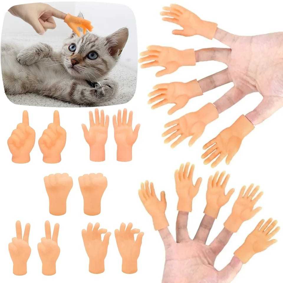 Jual Mini Hands Model Puppets Tiny Hands Cat Massage Tool Miniature ...