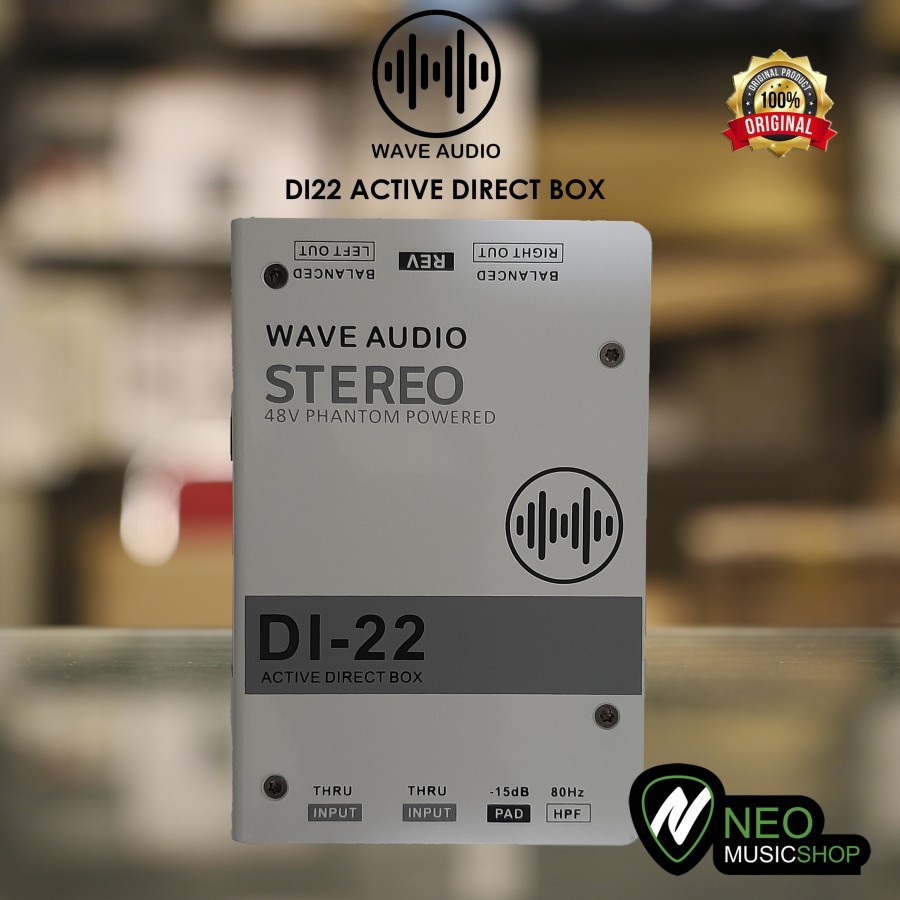 Jual WAVE AUDIO DI22 DI 22 DI-22 Active Stereo Direct Box DI BOX ...