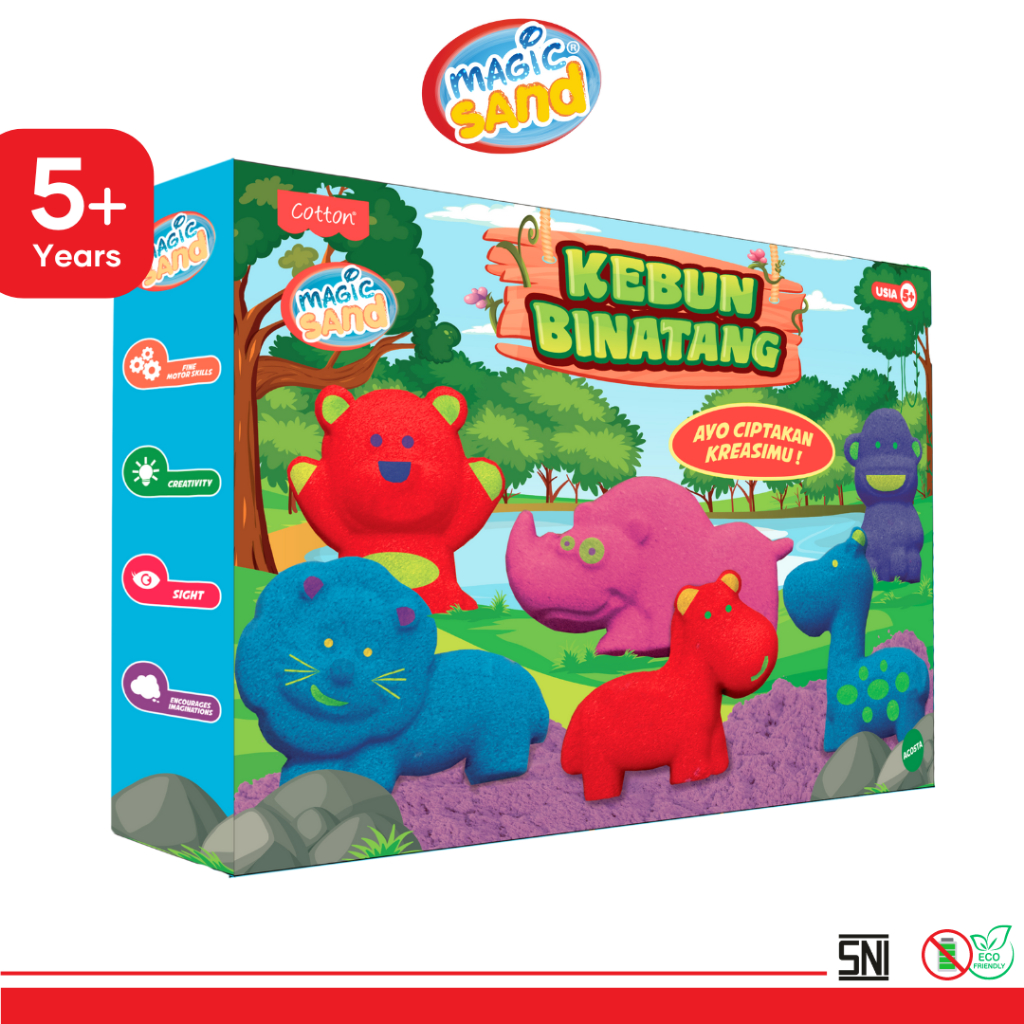 Jual MAGIC SAND KEBUN BINATANG - Mainan Pasir Ajaib Satu Set Cetakan ...