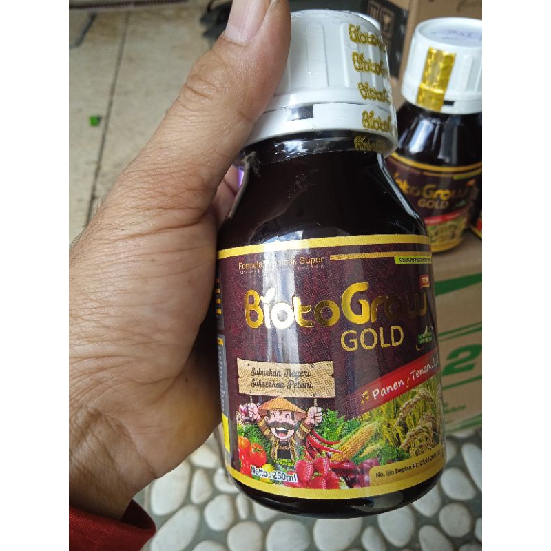 Jual pupuk hayati/organik cair BIOTOGROW GOLD kemasan 250 ml, formula ...