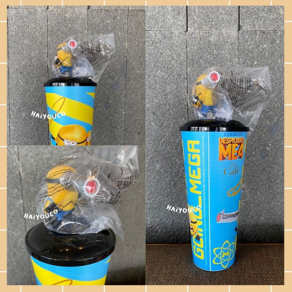 Jual Tumbler Minion Despicable Me 4 XXI Cinema / Collectible Popcorn Bucket Minion / Merchandise