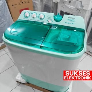 Jual MESIN CUCI 2 TABUNG SHARP 10KG AQUA MAGIC ES-T1070SJ / WASH ...