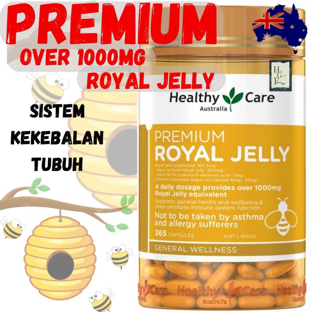 Jual Healthy Care Royal Jelly 1000 isi 365 capsules | Shopee Indonesia