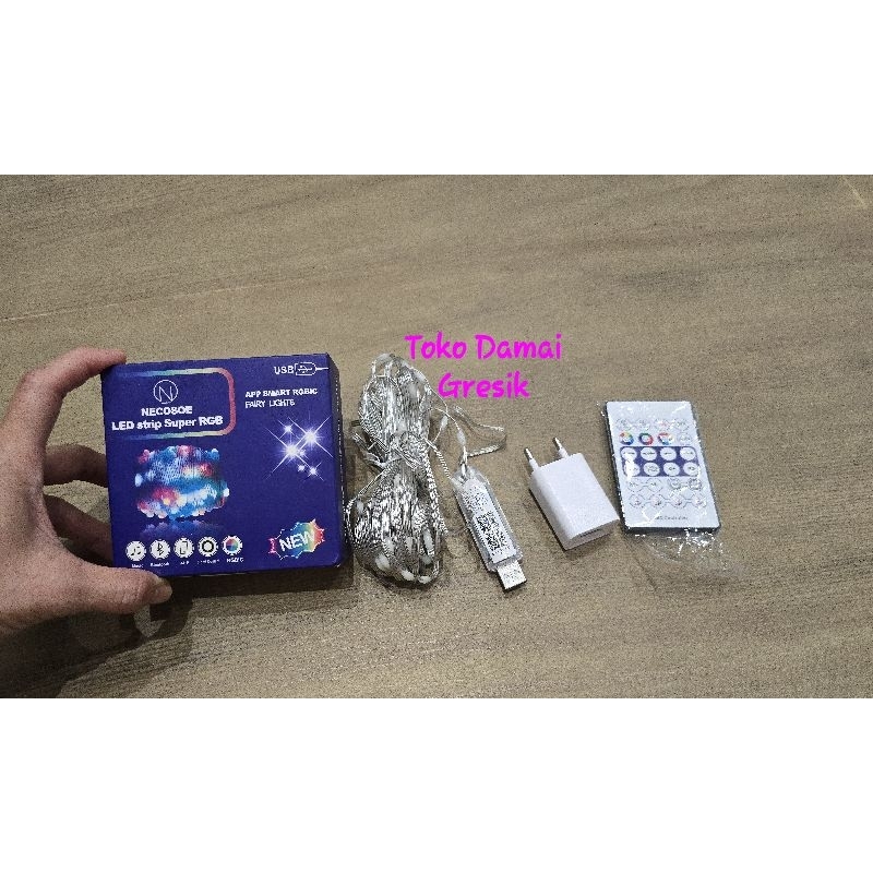Jual Led strip Running 8M 5V remote bluetooth controller RGB | Shopee ...