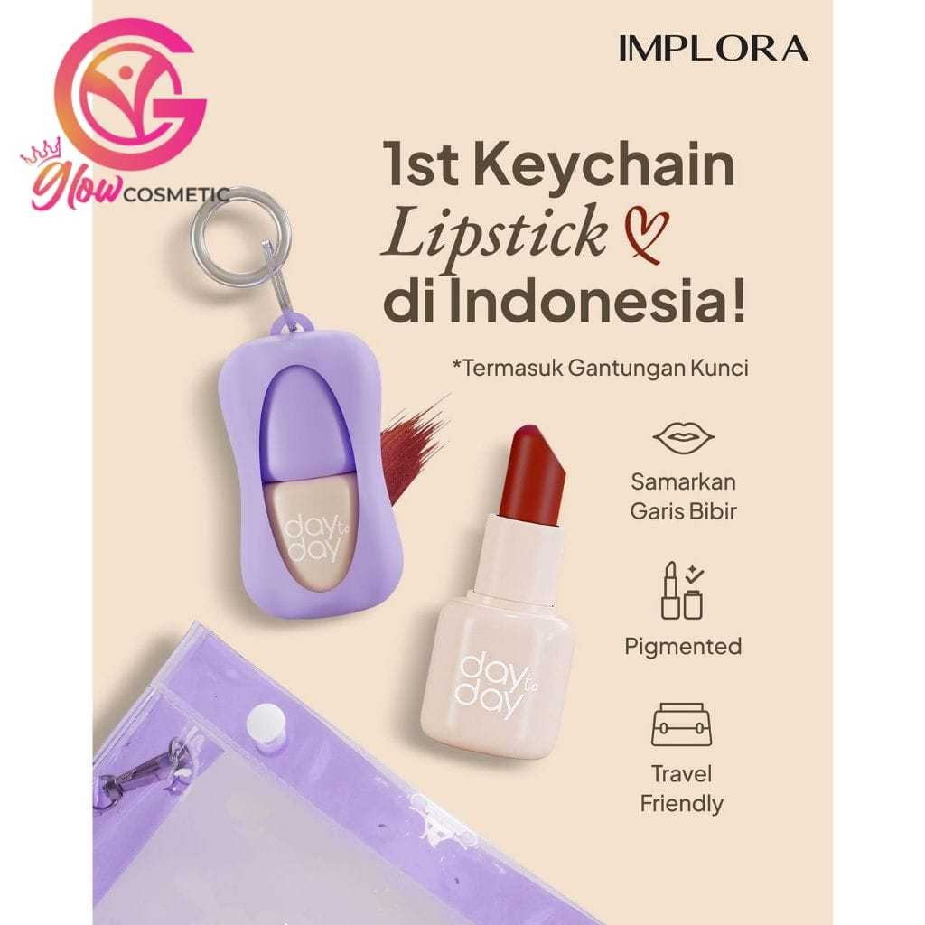 Jual IMPLORA KEYCHAIN LIP BULLET LIPSTICK DAY TO DAY SERIES | Shopee ...