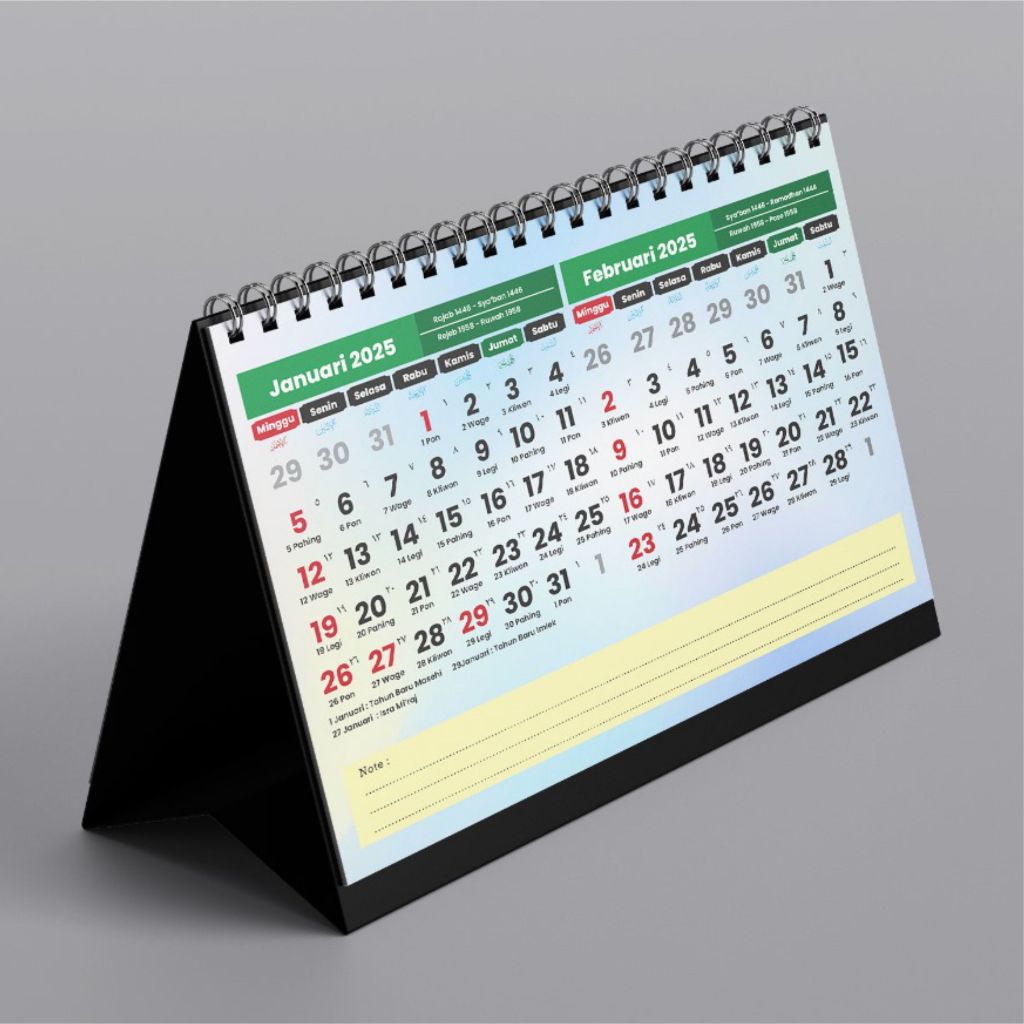 Jual Kalender Duduk, Kalender Meja, Kalender 2025, Kalender Meja Custom ...