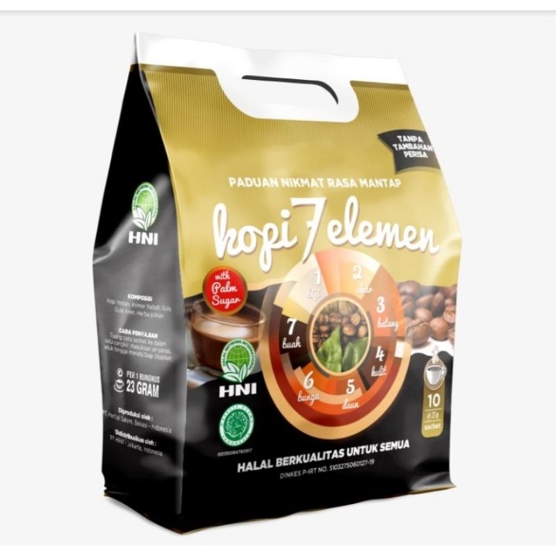 Jual Kopi Elemen Premium Minuman Sehat Hni Dengan Tujuh Herba Pilihan Plus Qusthul Hindi Isi