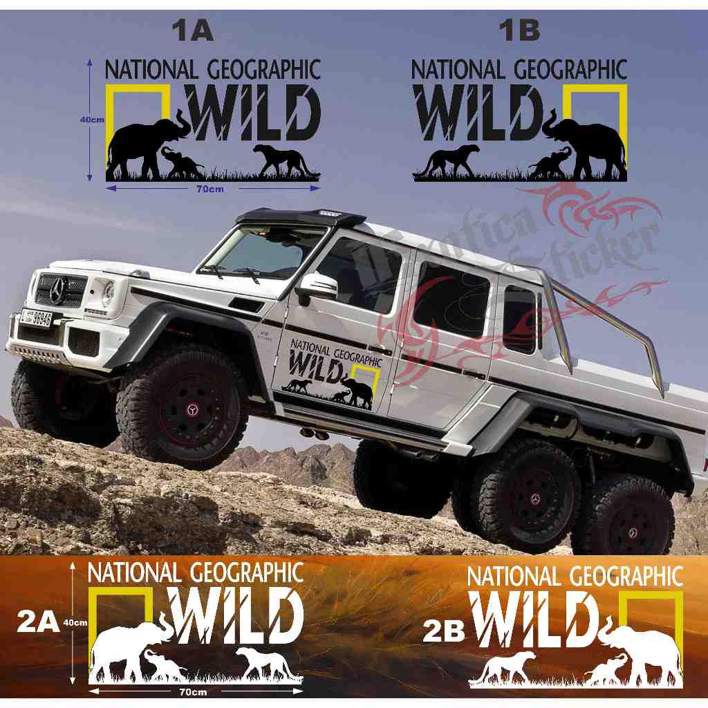 Jual nat geo wild cutting sticker 70cm | Shopee Indonesia