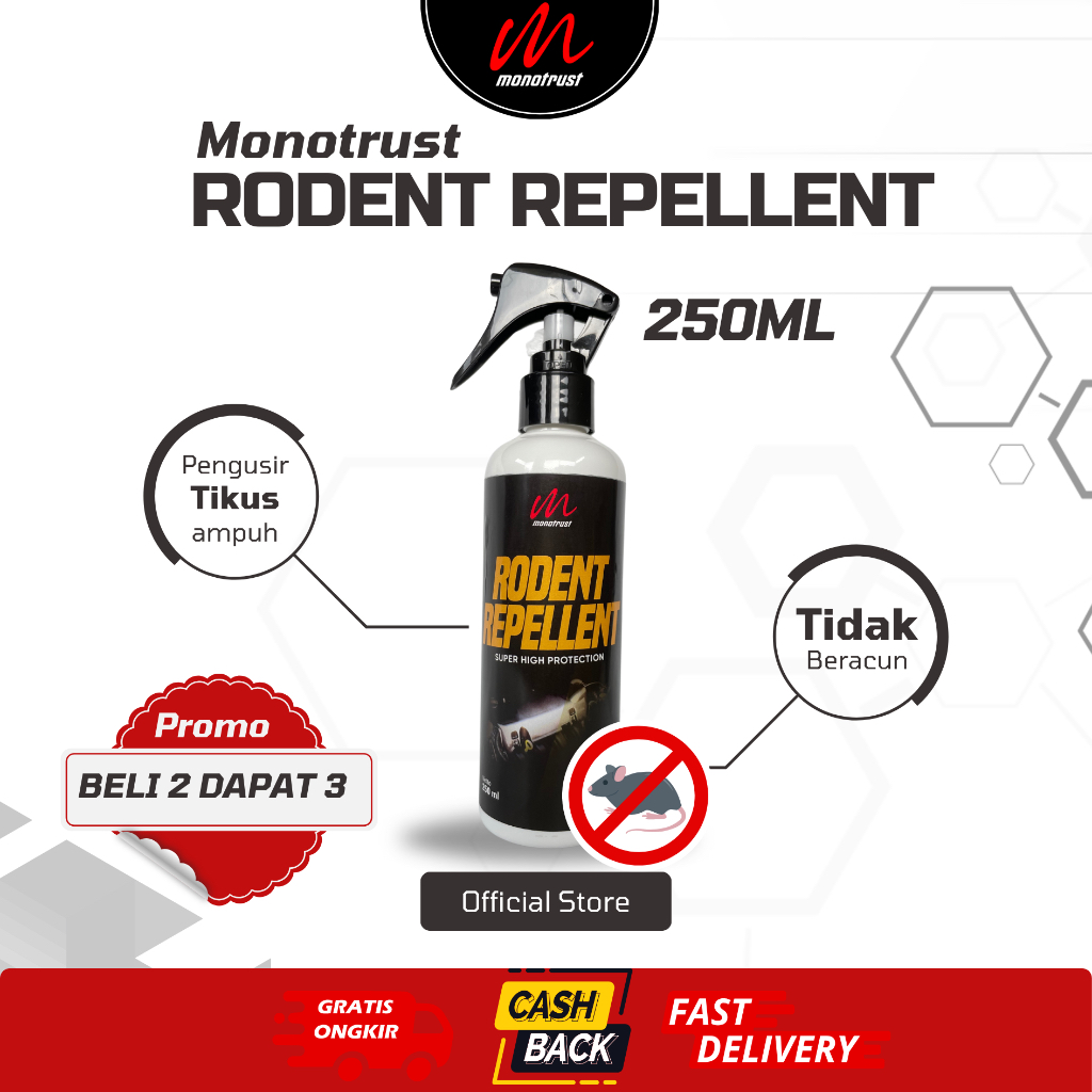 Jual MONOTRUST RODENT REPPELENT OBAT ANTI TIKUS UNTUK MOBIL PENGUSIR ...