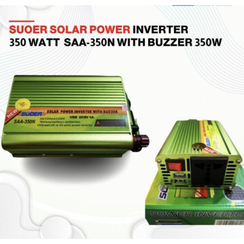Jual Inverter DC to AC 350 watt SUOER SAA-350 N | Shopee Indonesia