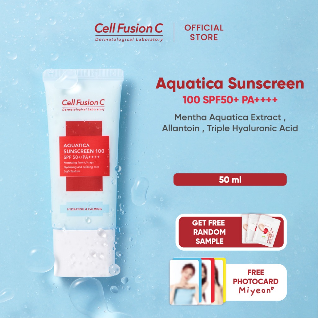 Jual CELL FUSION C Aquatica Sunscreen SPF50+ / PA++++ 50ml | Shopee ...