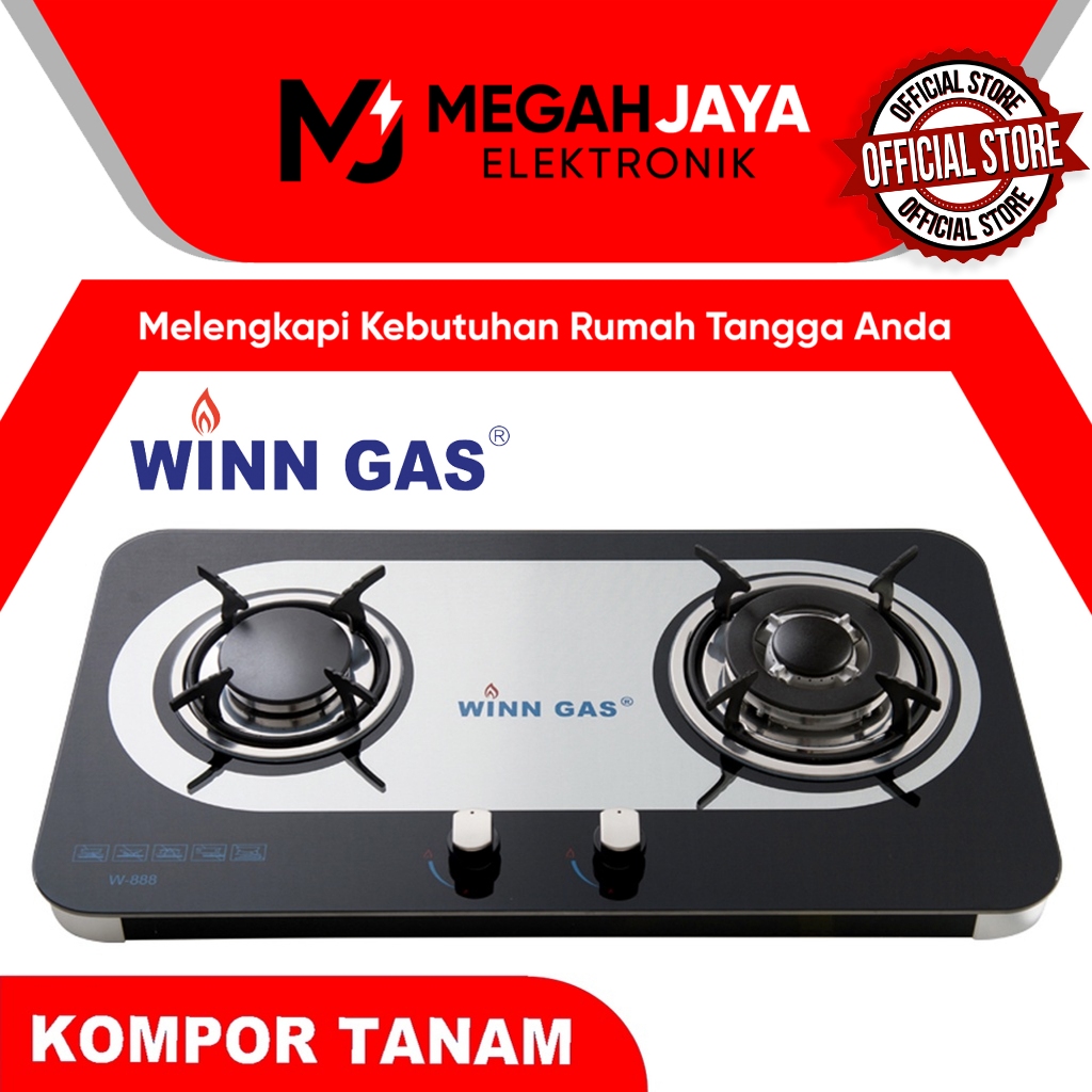 Jual [COD READY] WINN GAS KOMPOR TANAM W888 / W-888 / W 888 (2 TUNGKU ...
