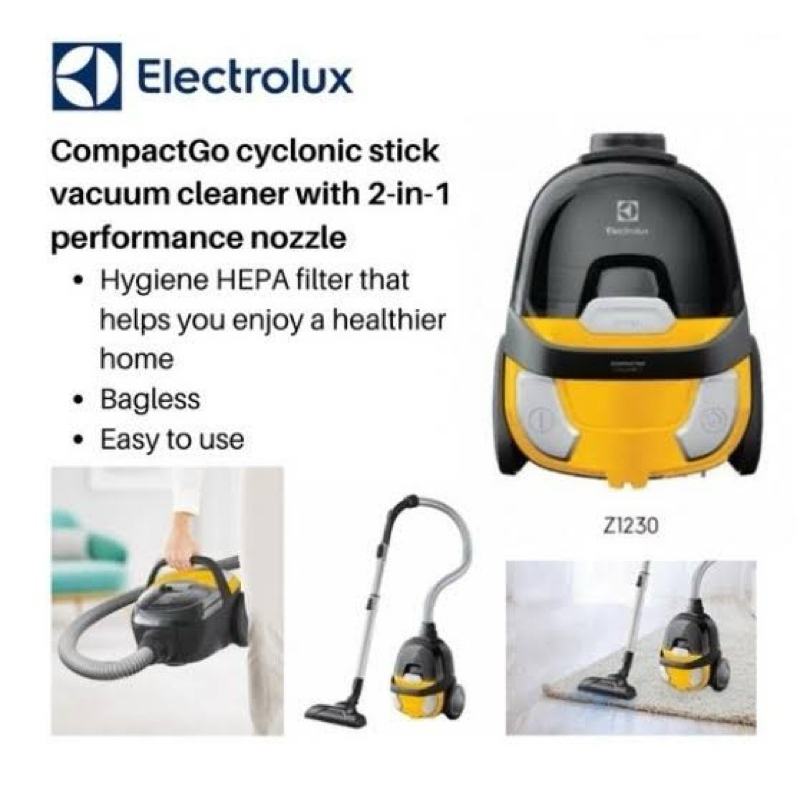 Jual Vacuum Cleaner Electrolux Bagless Cyclonic - Z1230 800 Watt ...