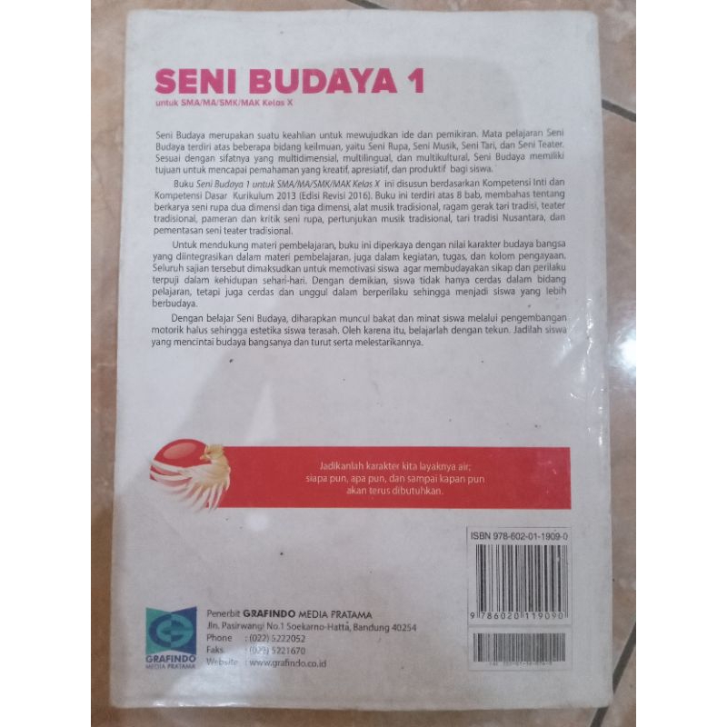 Jual Seni Budaya untuk SMA MA Kelas X 10 1 Edisi Revisi 2013 Facil ...