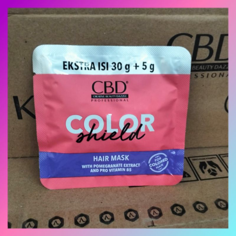 Jual CBD Color Shield | collagen |karatin Hair Mask 35g | Shopee Indonesia