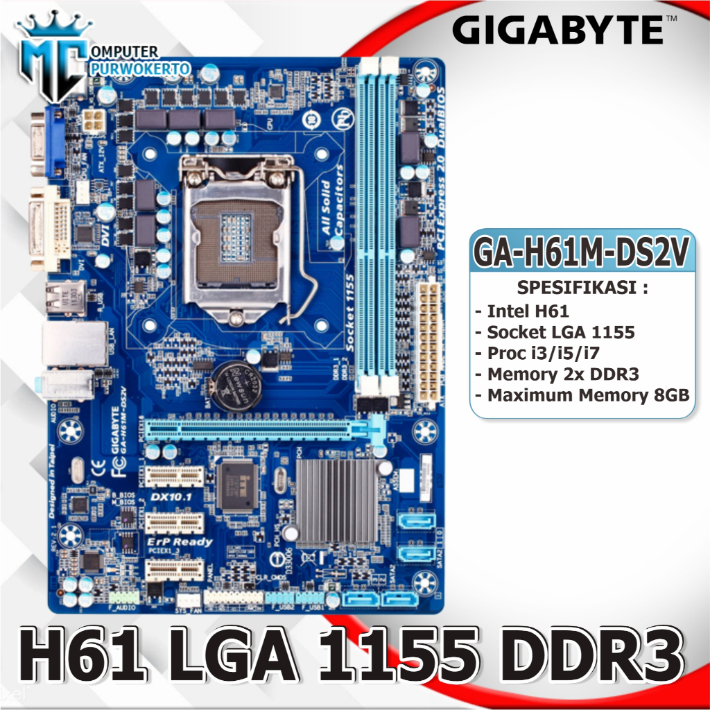 Intel H61 I7 3rd Generation Motherboard Jual Mainboard Motherboard