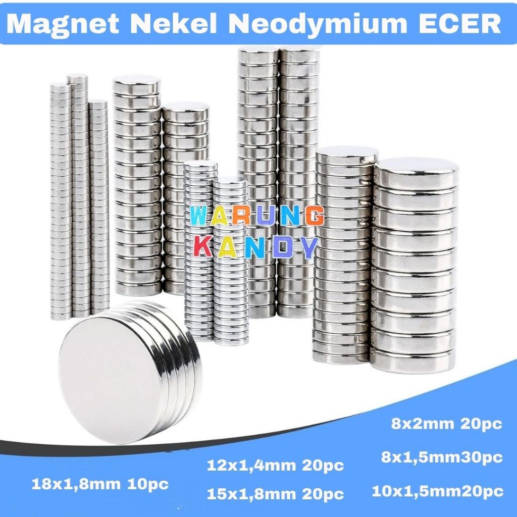 Jual Magnet Nekel Neodymium ECER | Shopee Indonesia