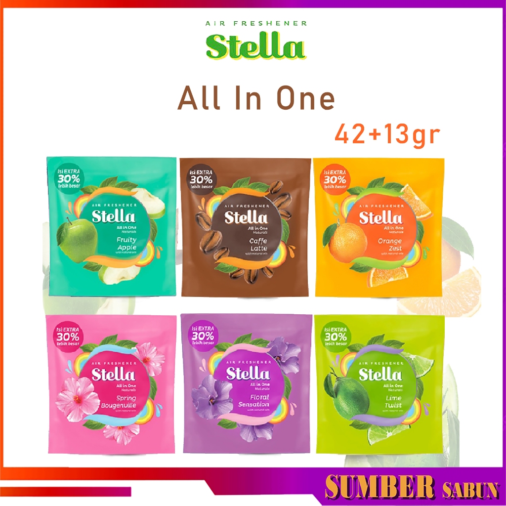Jual Stella All In One Natural Pengaharum Ruangan Gantung 42g+12g ...