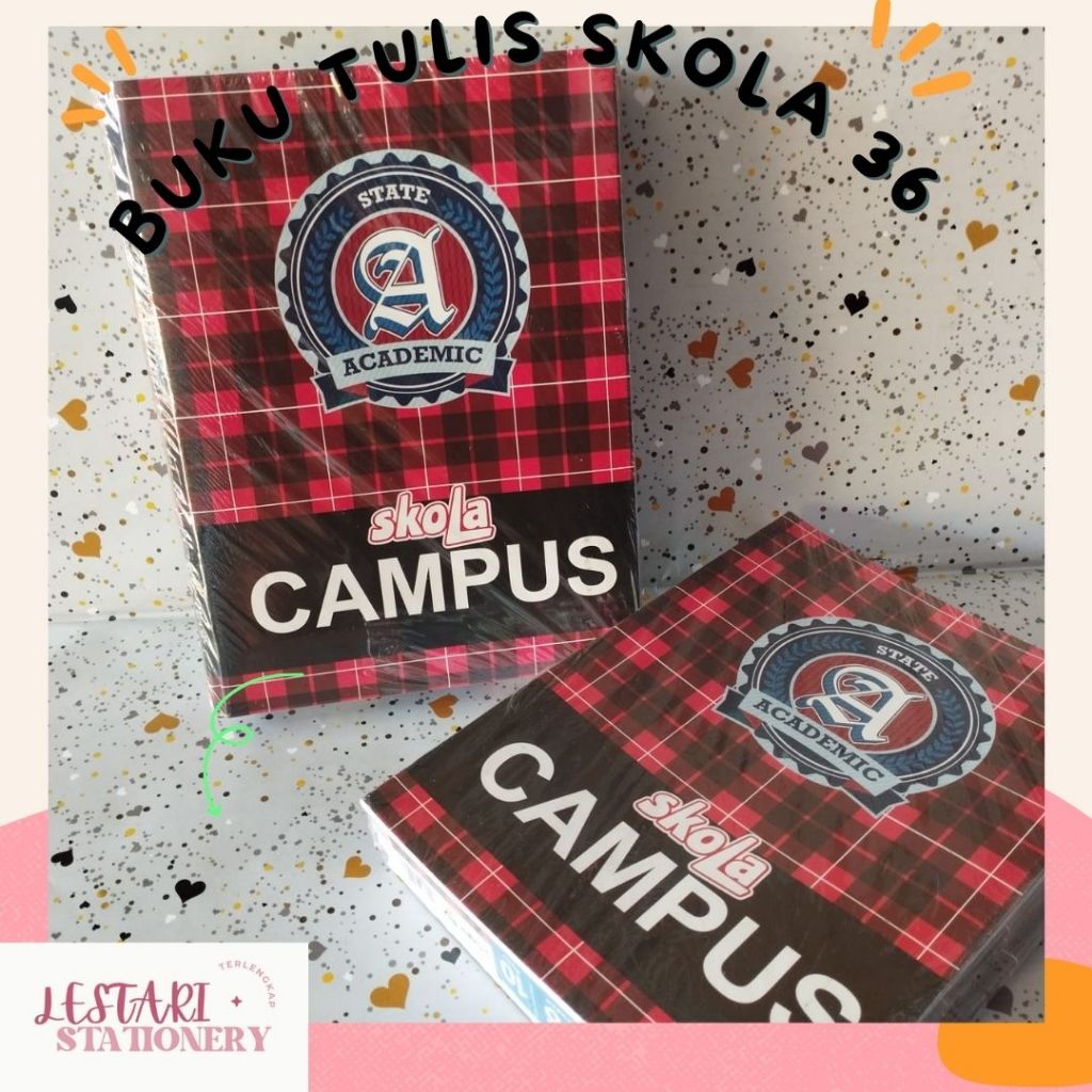 Jual Buku Tulis Skola 36 | Buku Tulis Boxy | Buku tulis Campus | Shopee