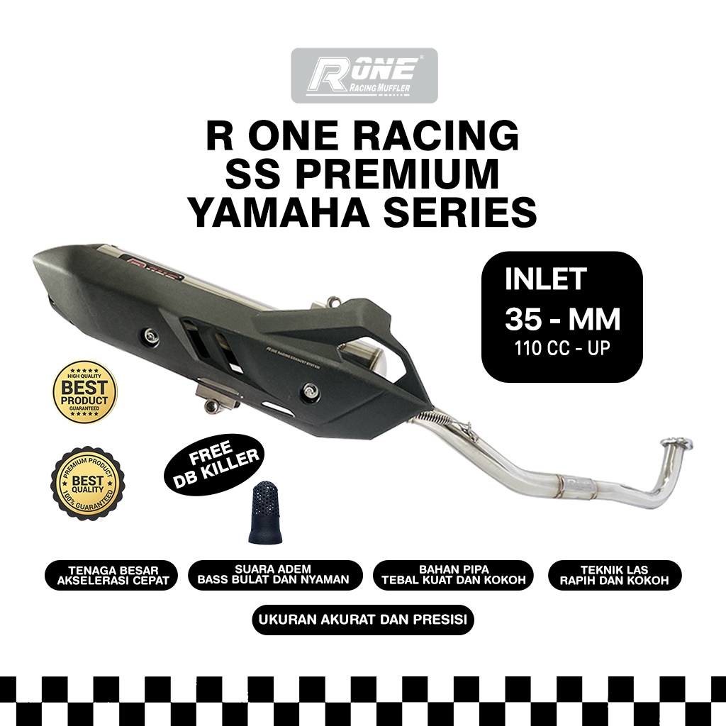 Jual Knalpot R One Racing SS Premium Full Package untuk Yamaha | Shopee ...