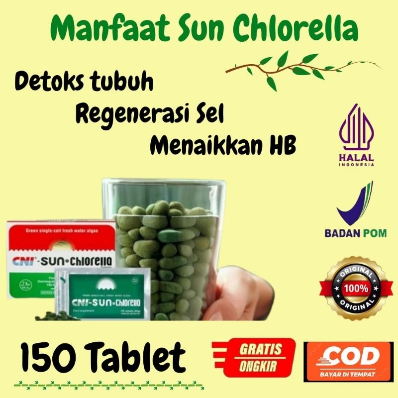 Jual CNI Sunchlorella 150 tablet untuk AWET MUDA | Shopee Indonesia