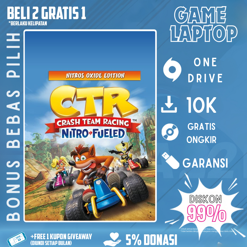 Jual CTR - CRASH TEAM RACING (EMULATOR) - LINK DOWNLOAD - GAME PC ...