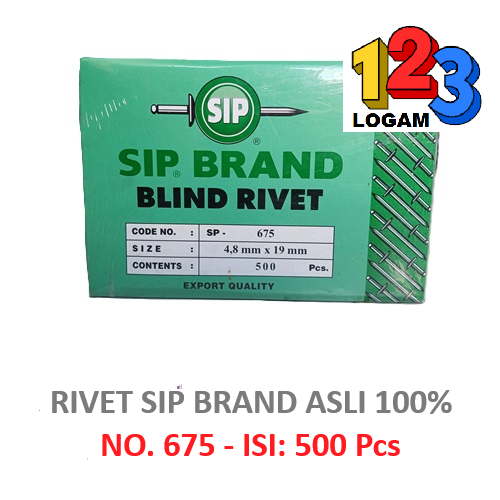 Jual Blind Rivet No. 675 - Paku Rivet Merk SIP Brand | Shopee Indonesia