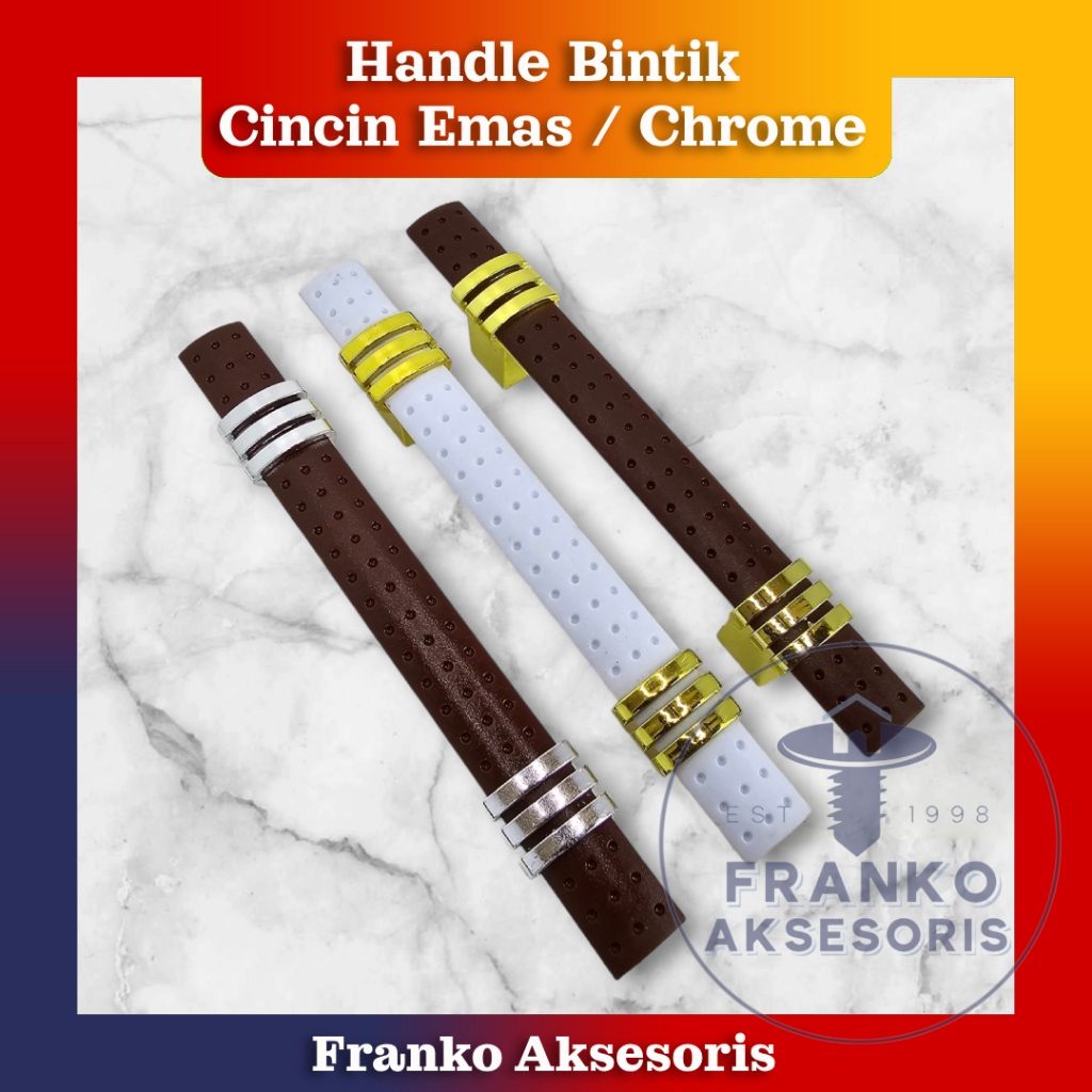 Jual Handle Bintik Cincin Emas Putih 96 Plastik Halus 15 cm Chrome ...