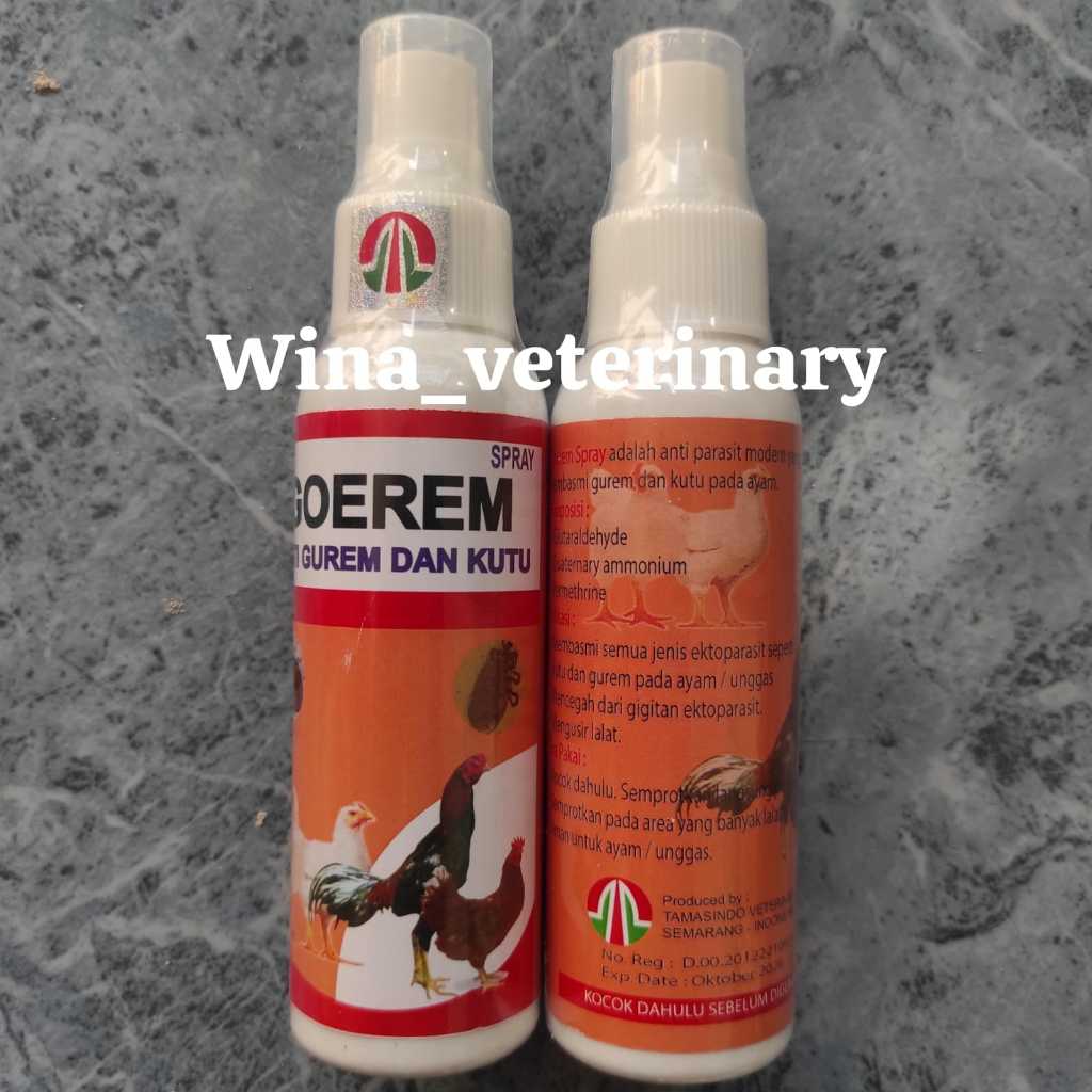 Jual GOEREM Spray 120ml Pembasmi Gurem Kutu Tungau Ayam | Shopee Indonesia